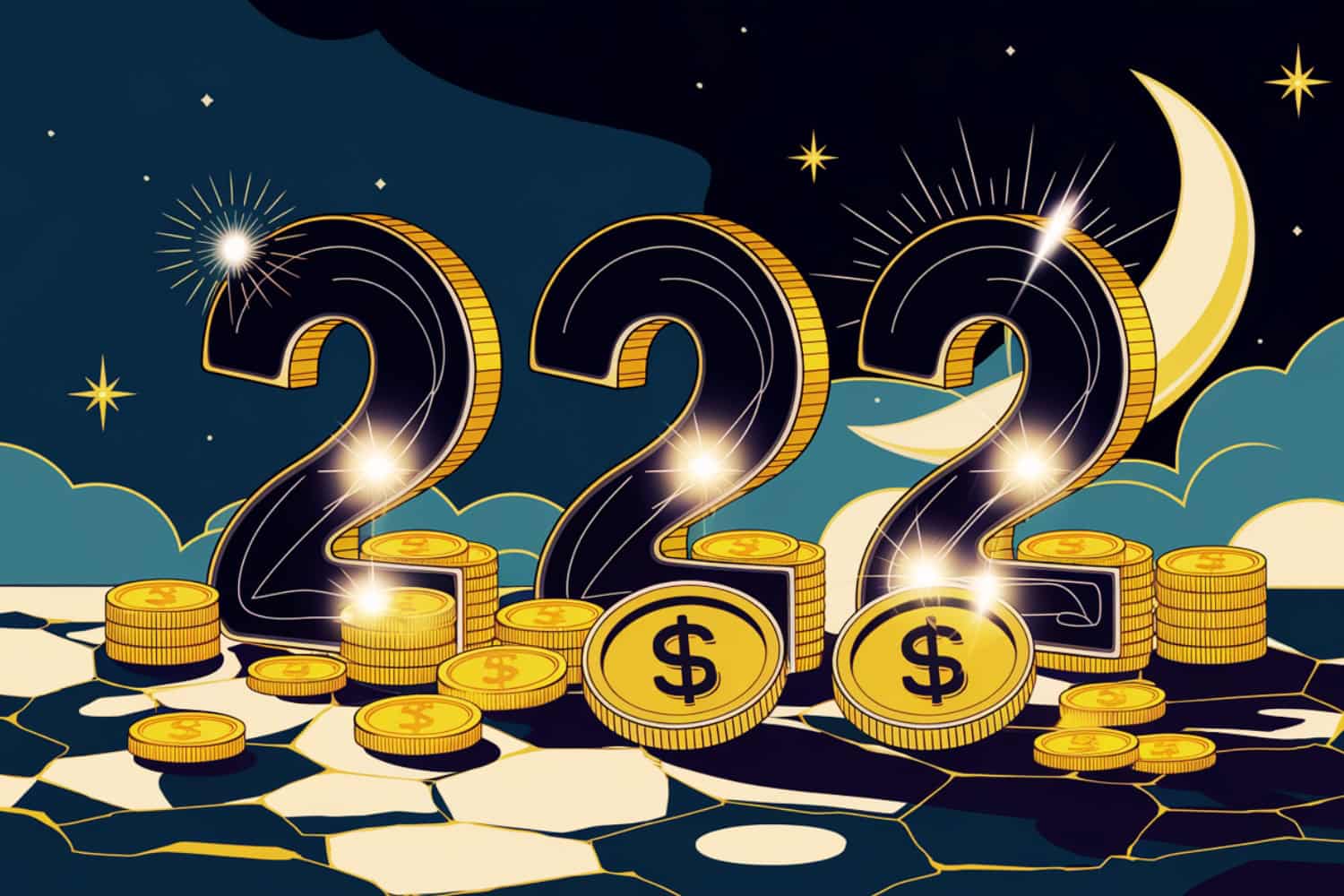 222 angel number money